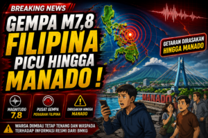 Gempa M7,8 Filipina Picu Hingga Manado !