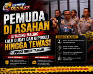 Tragis di Asahan, Pemuda Tewas Setelah Dituduh Mencuri dan Dianiaya Massa