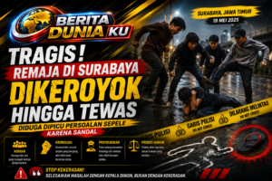 Tragis! Remaja di Surabaya Tewas Usai Dikeroyok, Diduga Berawal dari Perselisihan Sepel
