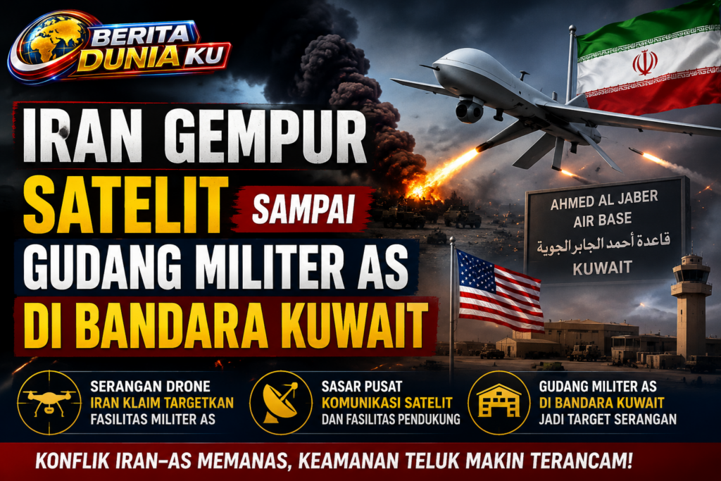 Iran Klaim Serang Fasilitas Militer AS di Kuwait dengan Drone
