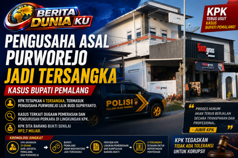 Pengusaha Asal Purworejo Jadi Tersangka Kasus Bupati Pemalang