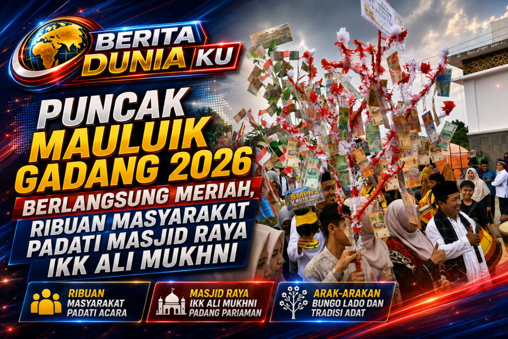 Mauluik Gadang 2026 Ditutup Meriah, Ribuan Warga Padang Pariaman Padati Masjid Raya Ali Mukhni