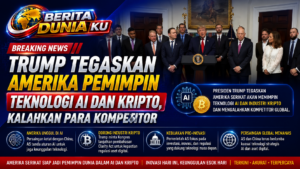 Trump Klaim AS Unggul di AI dan Kripto, Persaingan dengan China Makin Panas