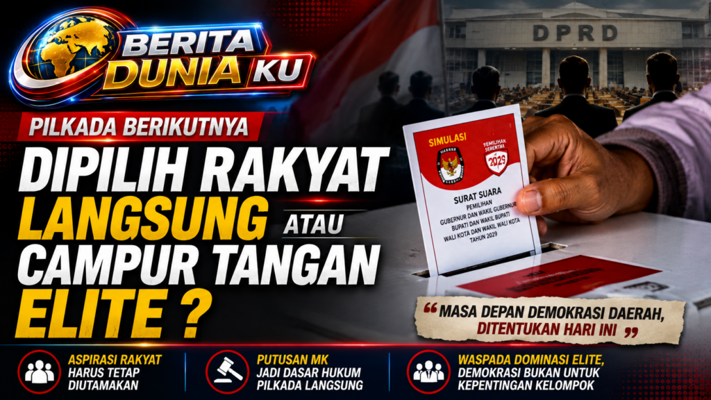 Pilkada 2029 Tetap Jadi Pilihan Rakyat, Wacana Lewat DPRD Kembali Disorot